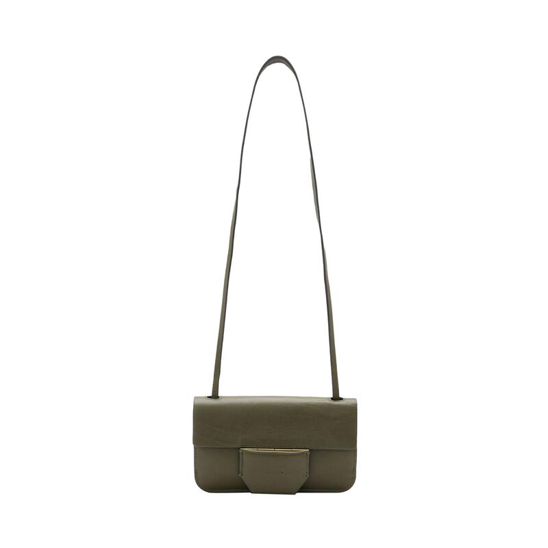 AllSaints Ann Leather Crossbody Wallet Bag image number 3